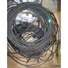 Оптический кабель Б/У для внешней прокладки (с металлическим тросом) в Саранске, оптокабель БУ (Саранск)